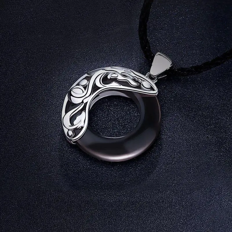 Picture of Punk Round Stylish  Men Pendant Necklaces Metal Cool Leather Chain Pendant -Unique Desing Pendant Chain For Men's-Chain For Men-Men's Pendant