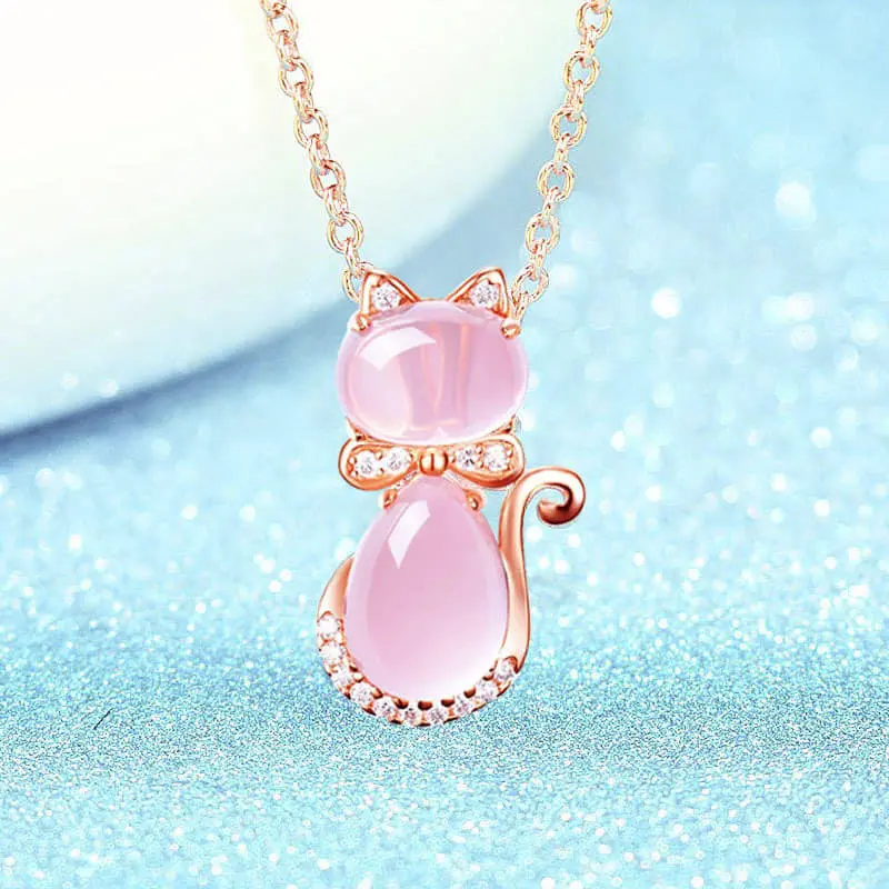 Picture of New Fashionable Chain  Cat Shape Necklaces For Women