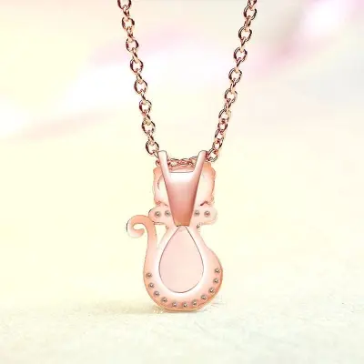 Picture of New Fashionable Chain  Cat Shape Necklaces For Women
