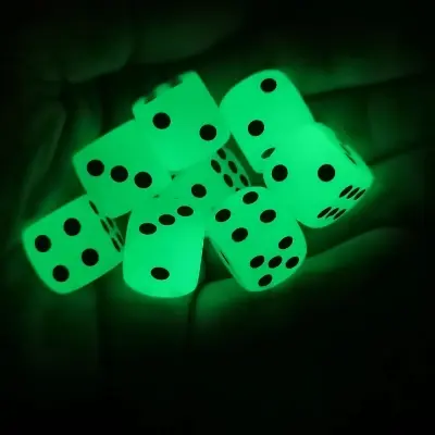 Picture of Lodu  Bar Six Sided Glow in Dark Luminous Dice