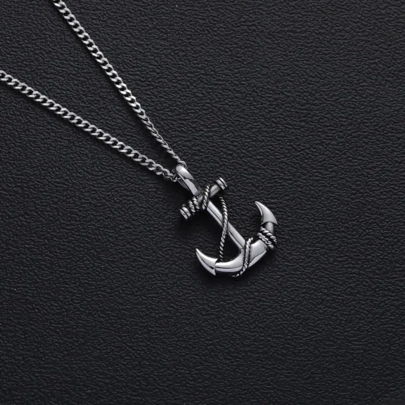 Picture of Stylish Addition - Fashion New Pendant Necklace Men Punk Trendy Simple Stainless Steel Chain Jewellery Gift - Modern - Choice Expression