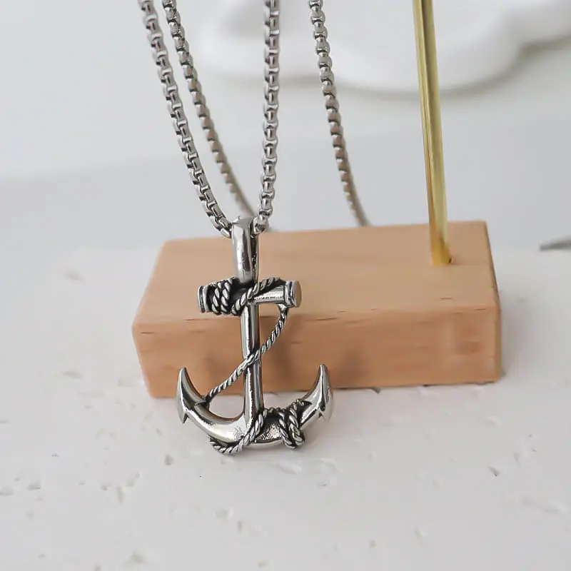 Picture of Stylish Addition - Fashion New Pendant Necklace Men Punk Trendy Simple Stainless Steel Chain Jewellery Gift - Modern - Choice Expression