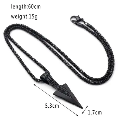 Picture of Black Color  Breathing Necklace Metal Chain for Men