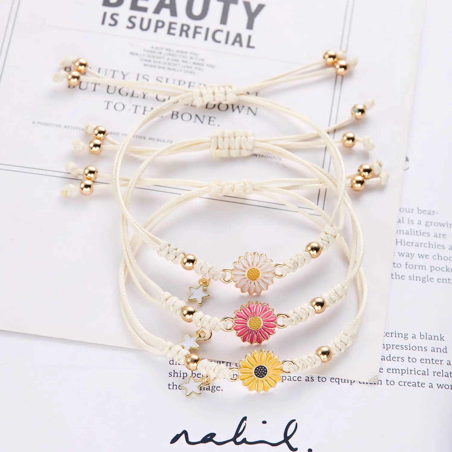 Picture of Korean Bracelets Adjustable Charm Bangle Chain Jewelry Gift - Bracelet For Women