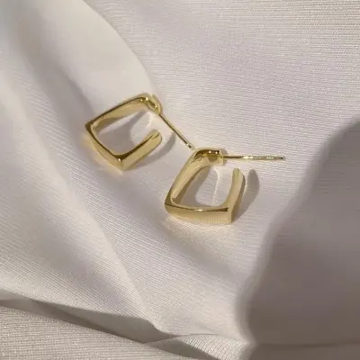 Picture of New Korean Square Rhinestone Earrings For Women