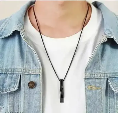 Picture of Collier Neck Chain for Men & Boys - Stainless Steel - Long Necklace - Pendant - Locket - Accessories for Everyday Wear