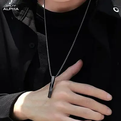 Picture of Collier Neck Chain for Men & Boys - Stainless Steel - Long Necklace - Pendant - Locket - Accessories for Everyday Wear