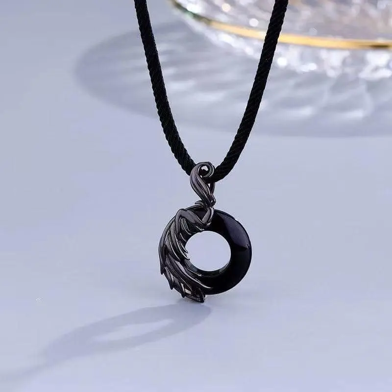 Picture of Round Stylish Men Pendant Necklaces Metal Cool Leather Chain Pendant  For Men