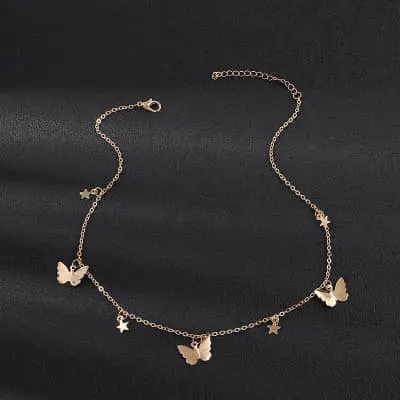 Picture of New Butterfly Choker Necklaces Chain For Women