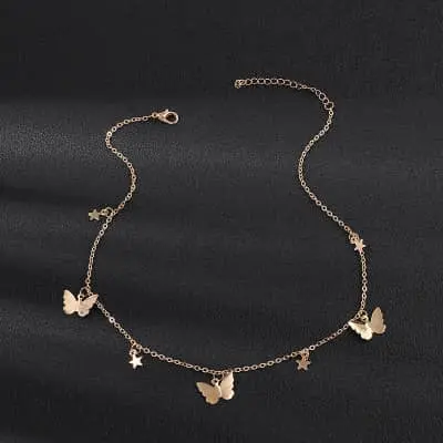 Picture of New Butterfly Choker Necklaces Chain For Women