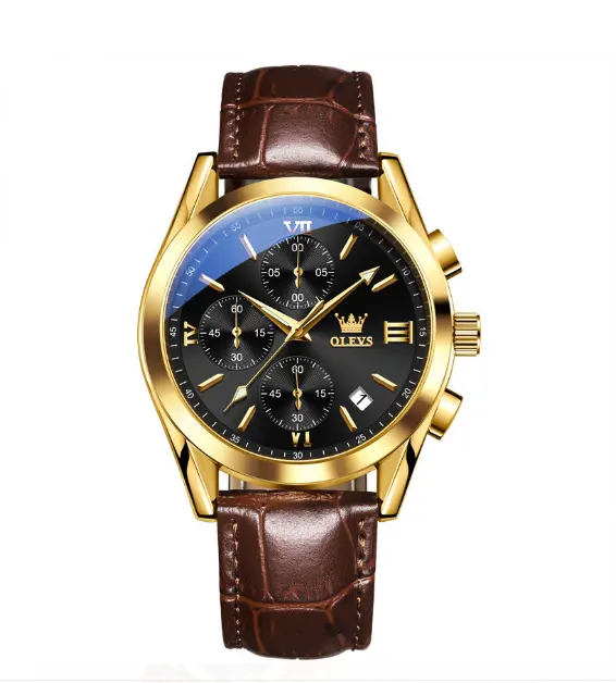 Picture of Watch For Men OLEVS Top Luxury Leather Analog Quartz Fashionable Watch