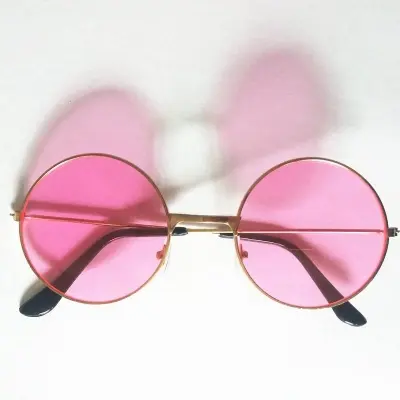 Picture of Trendy 70s Style Pink Sunglasses  Lightweight & Comfortable Eyewear for a Groovy Vibe