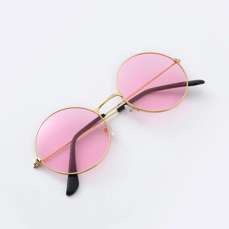 Picture of Trendy 70s Style Pink Sunglasses  Lightweight & Comfortable Eyewear for a Groovy Vibe