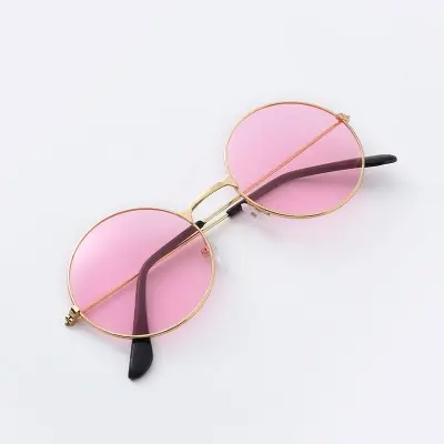 Picture of Trendy 70s Style Pink Sunglasses  Lightweight & Comfortable Eyewear for a Groovy Vibe