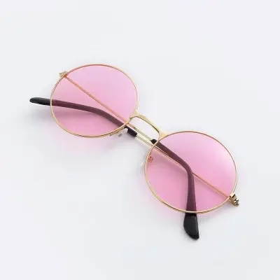 Picture of Trendy 70s Style Pink Sunglasses  Lightweight & Comfortable Eyewear for a Groovy Vibe