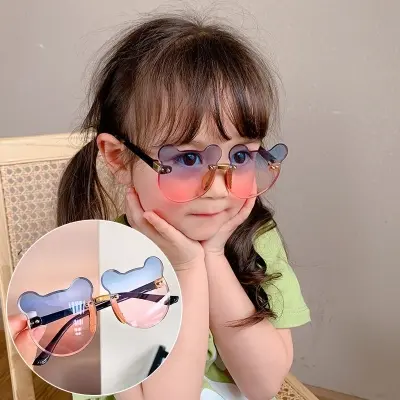 Picture of Sweet Dreamy Teddy Bear Fantasy-Themed Colorful Lens Sunglasses for Stylish Children