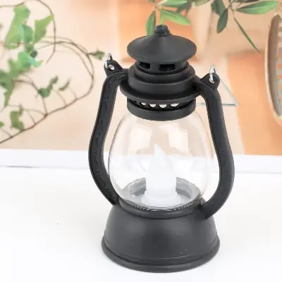 Picture of Vintage LED Lantern Light, Battery Operated, Waterproof Hanging Lantern for Outdoor Garden