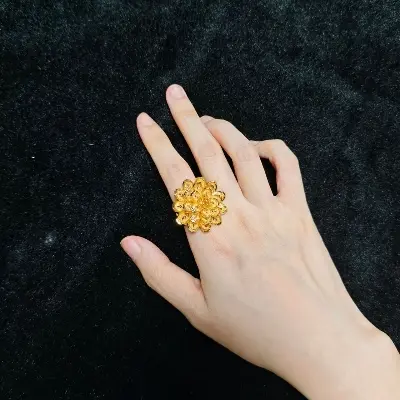 Picture of colour guarantee gold plated finger Ring for women