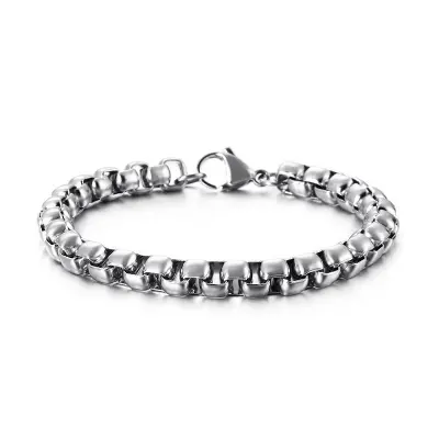 Picture of Silver Unique Bracelet for Men- Bracelet For Men-Chain Bracelet