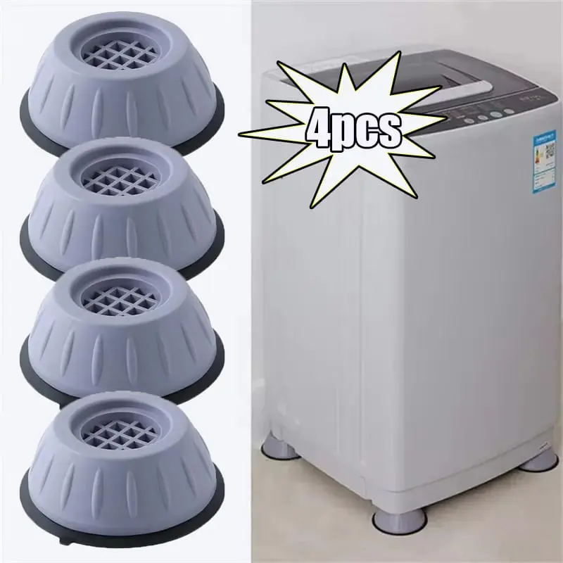 Picture of 4 Pcs Anti-Slip Foot Pad Washing Machine Rubber Pads Anti Vibration Washer Dryer Feet Pad with different types