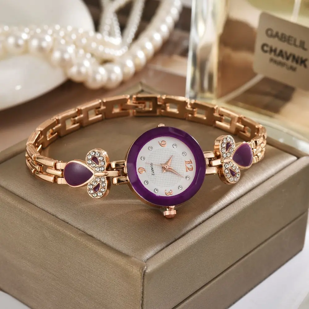 Picture of Bracelet Watches for Women Analog Quartz Rhinestone Diamond