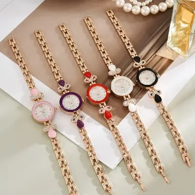 Picture of Bracelet Watches for Women Analog Quartz Rhinestone Diamond