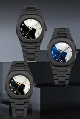 Picture of Neutral Casual High-End Quartz Men Watch Arabic Numerals Wristwatch Southeast Asia Style