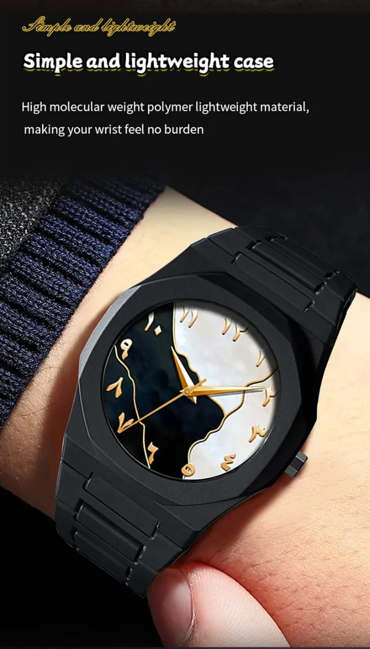 Picture of Neutral Casual High-End Quartz Men Watch Arabic Numerals Wristwatch Southeast Asia Style
