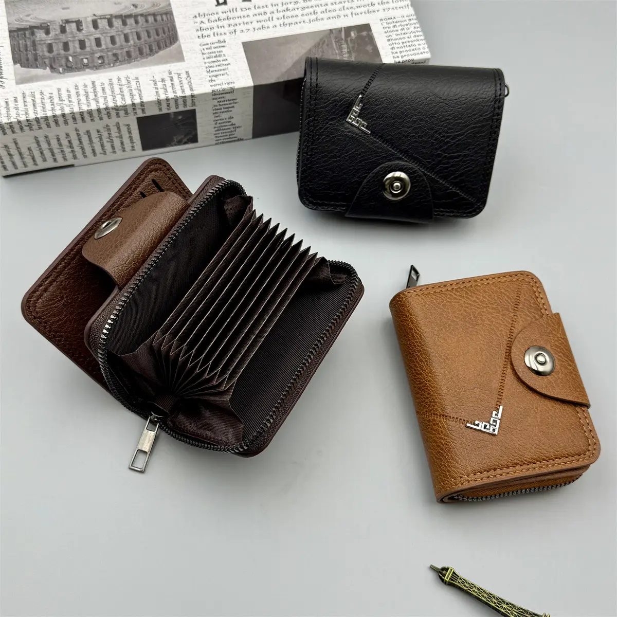 Picture of Multi Slot Card Holder Vintage Small Wallet