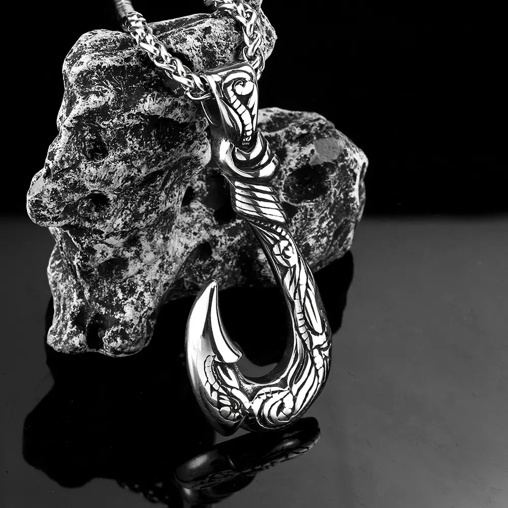 Picture of Highly Sustainable - Trendy Simple Stainless Steel Chain Jewellery Gift For Men - Durabilty Assured - Well Inspired & Crafted Fish Hook