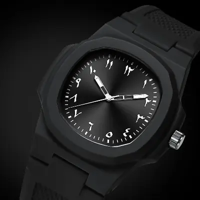 Picture of 2025 New Arabic Aura Watch Black Modern Design