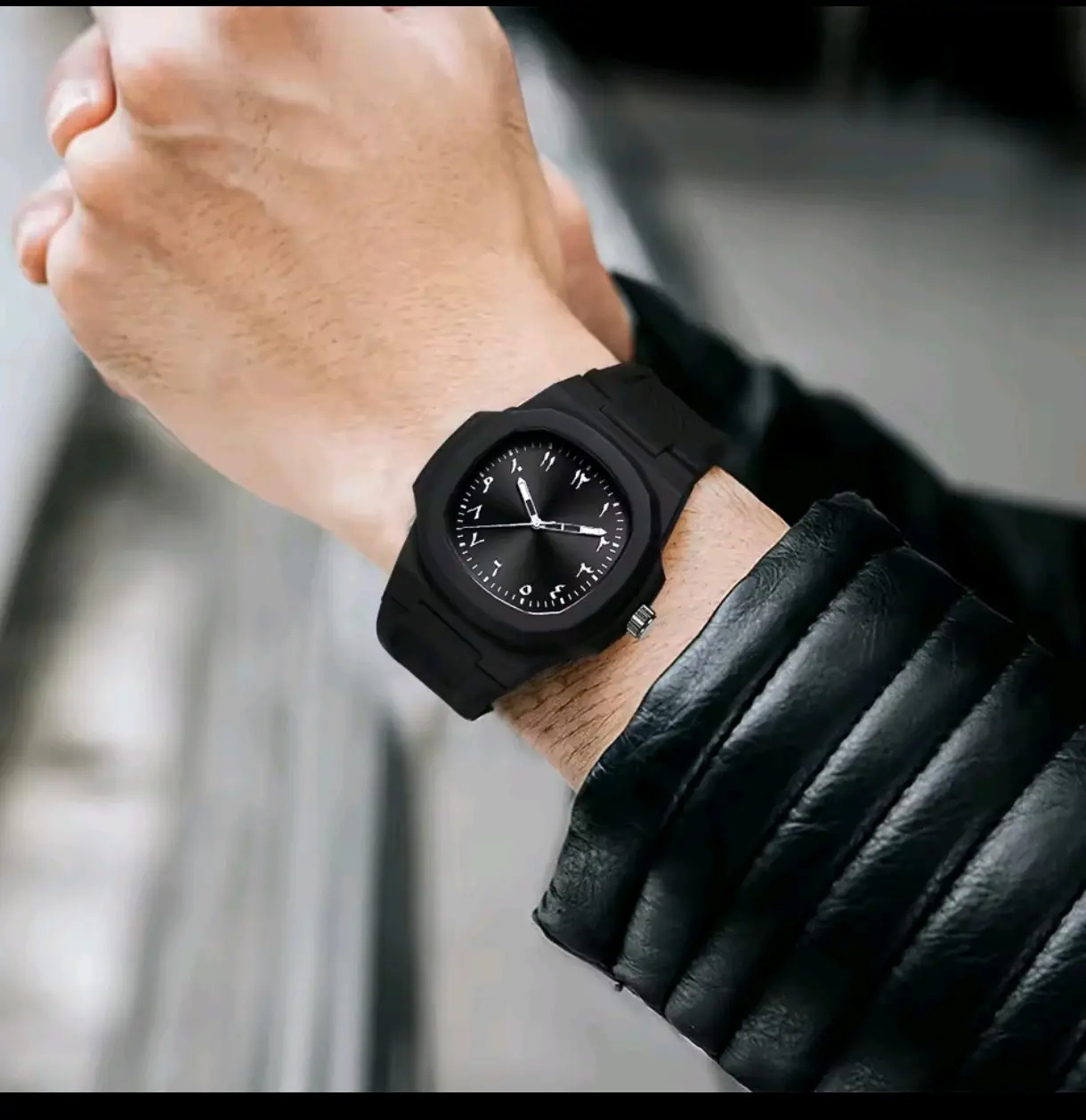 Picture of 2025 New Arabic Aura Watch Black Modern Design