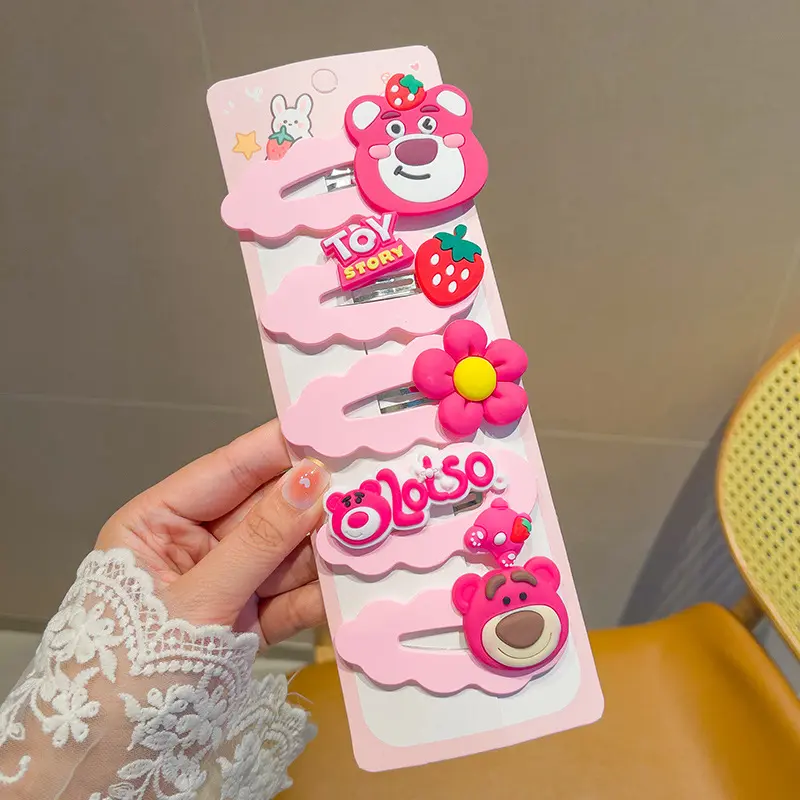 Picture of Colorful Tictac for Girls Big Size hair clips for hair styles Pooh hair clips for baby girls kids toddlers