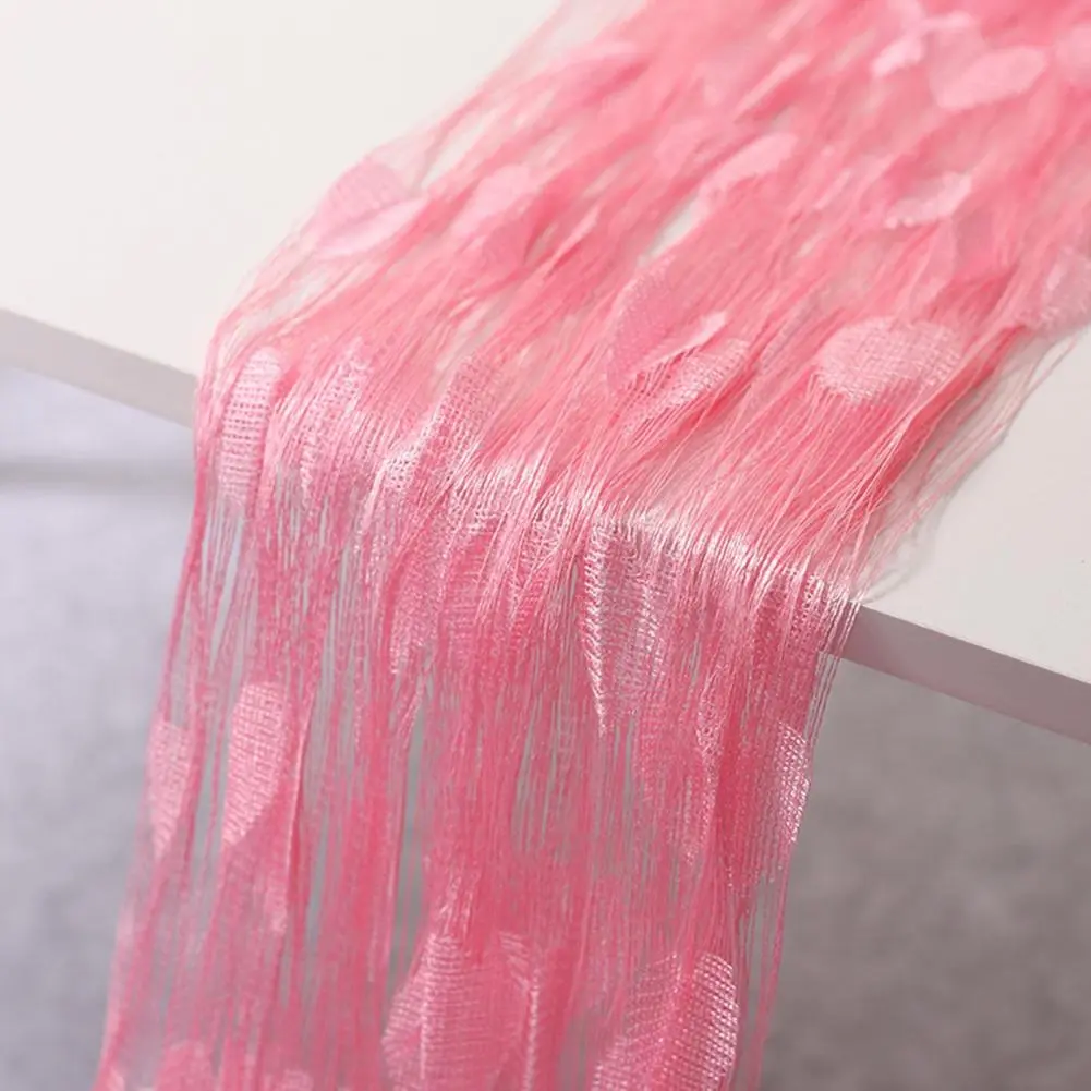 Picture of Pink  colour Love Heart Shaped Net Curtain/Porda