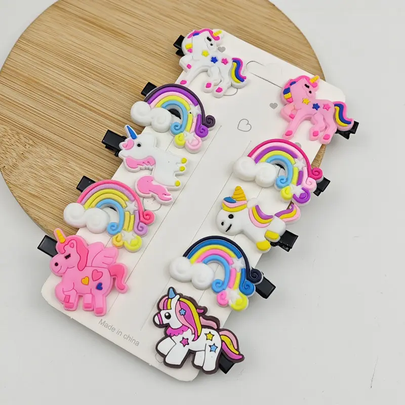 Picture of Colorful Tictac for Girls Big Size hair clips for hair styles Pooh hair clips for baby girls kids toddlers