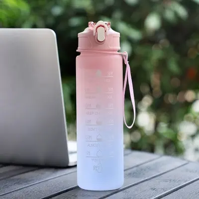 Picture of Hight Quality Sports Water Bottle Motivational Portable Water bottle for Outdoor Sport Fitness,