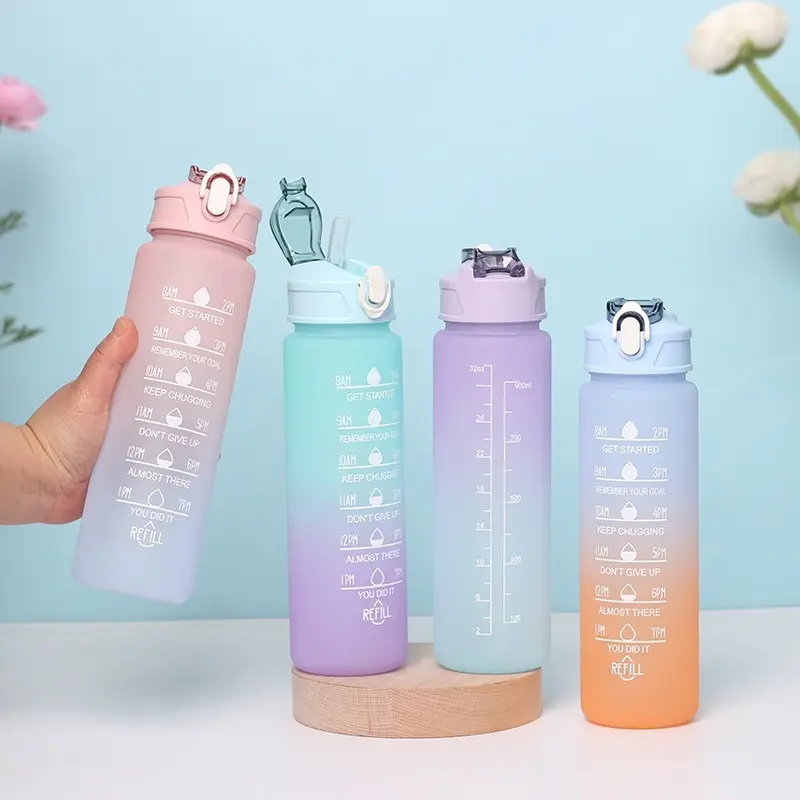 Picture of Hight Quality Sports Water Bottle Motivational Portable Water bottle for Outdoor Sport Fitness,