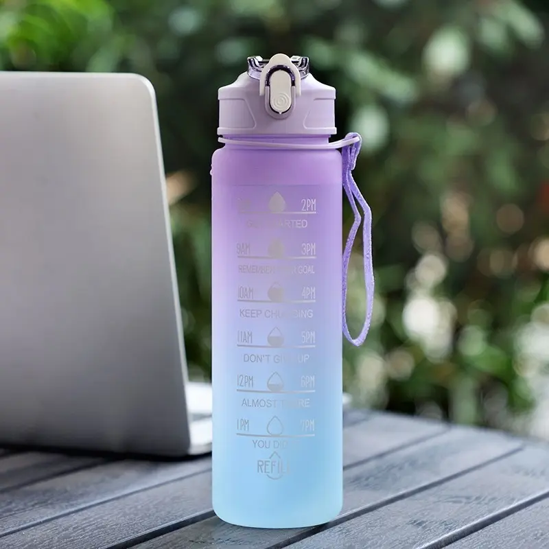 Picture of Hight Quality Sports Water Bottle Motivational Portable Water bottle for Outdoor Sport Fitness,