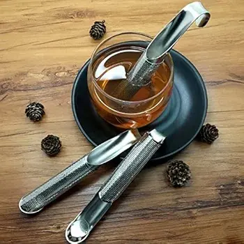 Picture of Green Tea Strainer Stainless Steel Tea Infuser Hanging Pipe Design