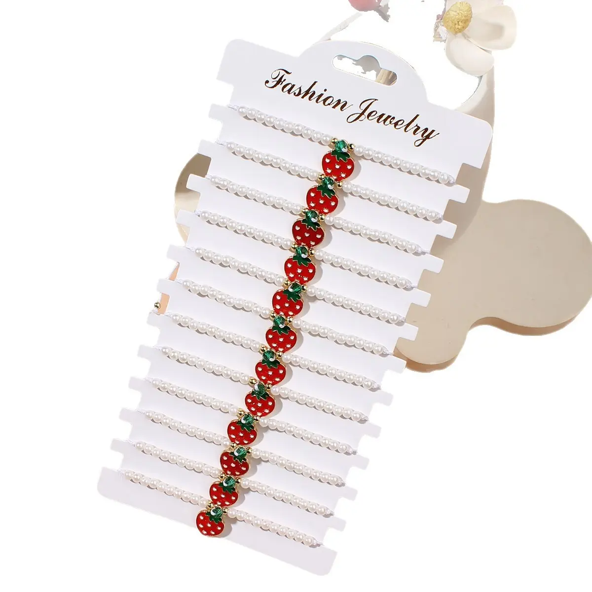 Picture of cherry Crystal Bracelet for Girls and Women