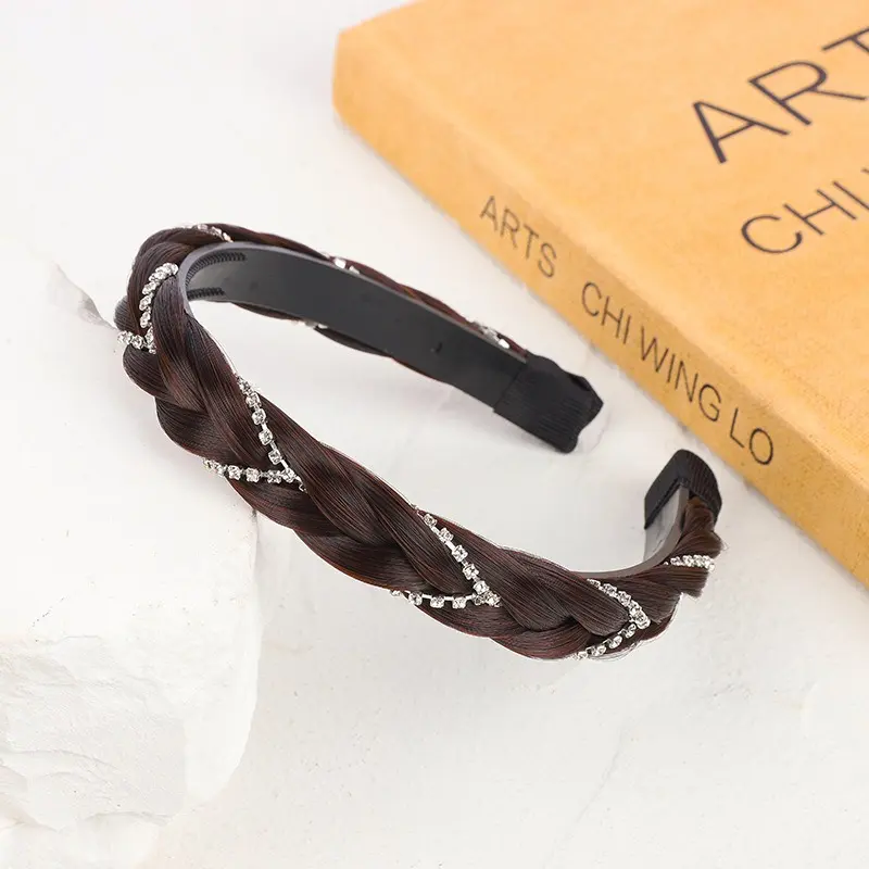Picture of New Fashion Hair Bands for Women Girls Flower Solid Color Headbands Headwear Folded Hair