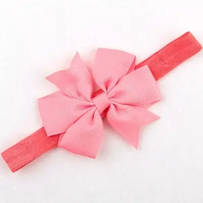 Picture of Baby Girls Grosgrain Ribbon Hair Bows Headbands