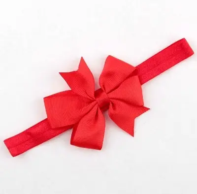 Picture of Baby Girls Grosgrain Ribbon Hair Bows Headbands