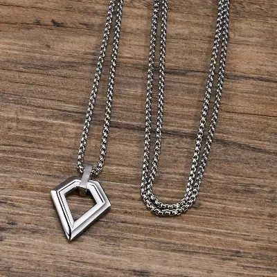 Picture of High Quality New Black Color Chain Locket for Men