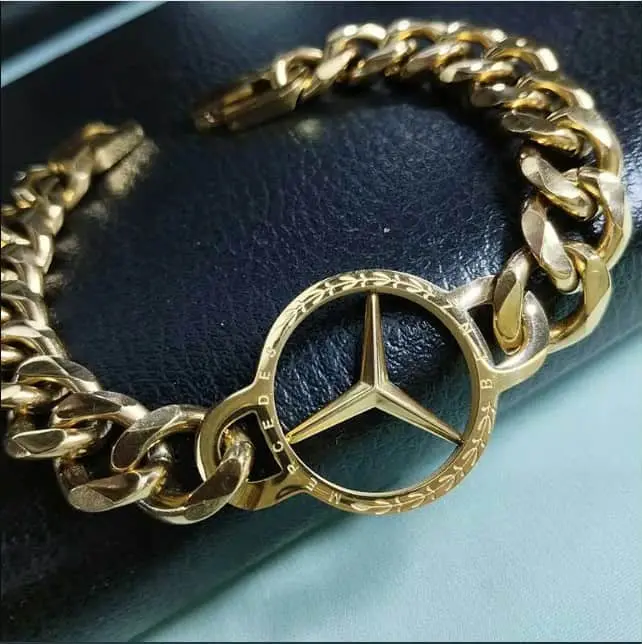 Picture of Silver Fashion Man Jewelry Chain Bracelets-Best Bracelets For Men Mercedes