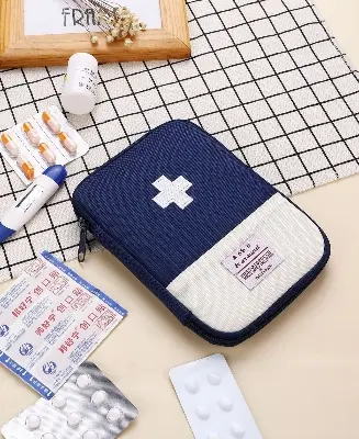 Picture of Mini Portable First Aid Bag for Travel Outdoor Emergency Kit 7x5 Inch
