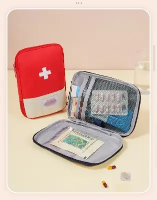 Picture of Mini Portable First Aid Bag for Travel Outdoor Emergency Kit 7x5 Inch