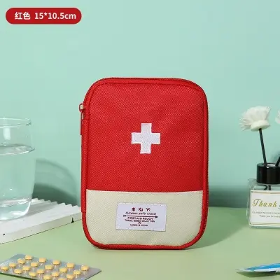 Picture of Mini Portable First Aid Bag for Travel Outdoor Emergency Kit 7x5 Inch