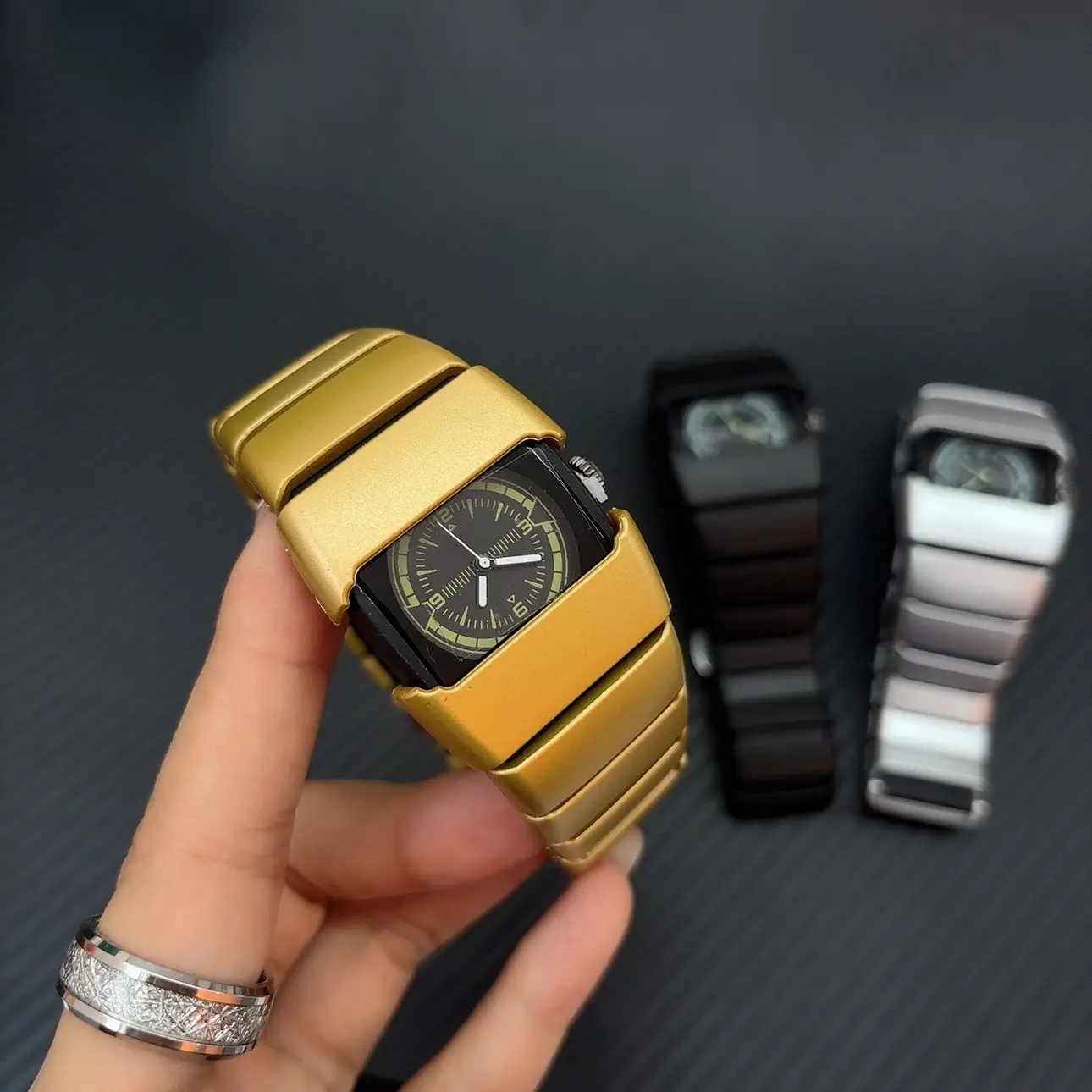 Picture of Sleek Monochromatic Statement Piece Wristwatch