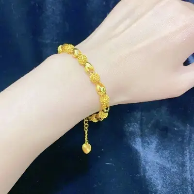 Picture of Graceful Gold Plated Dangle Fashion Bracelet For Women